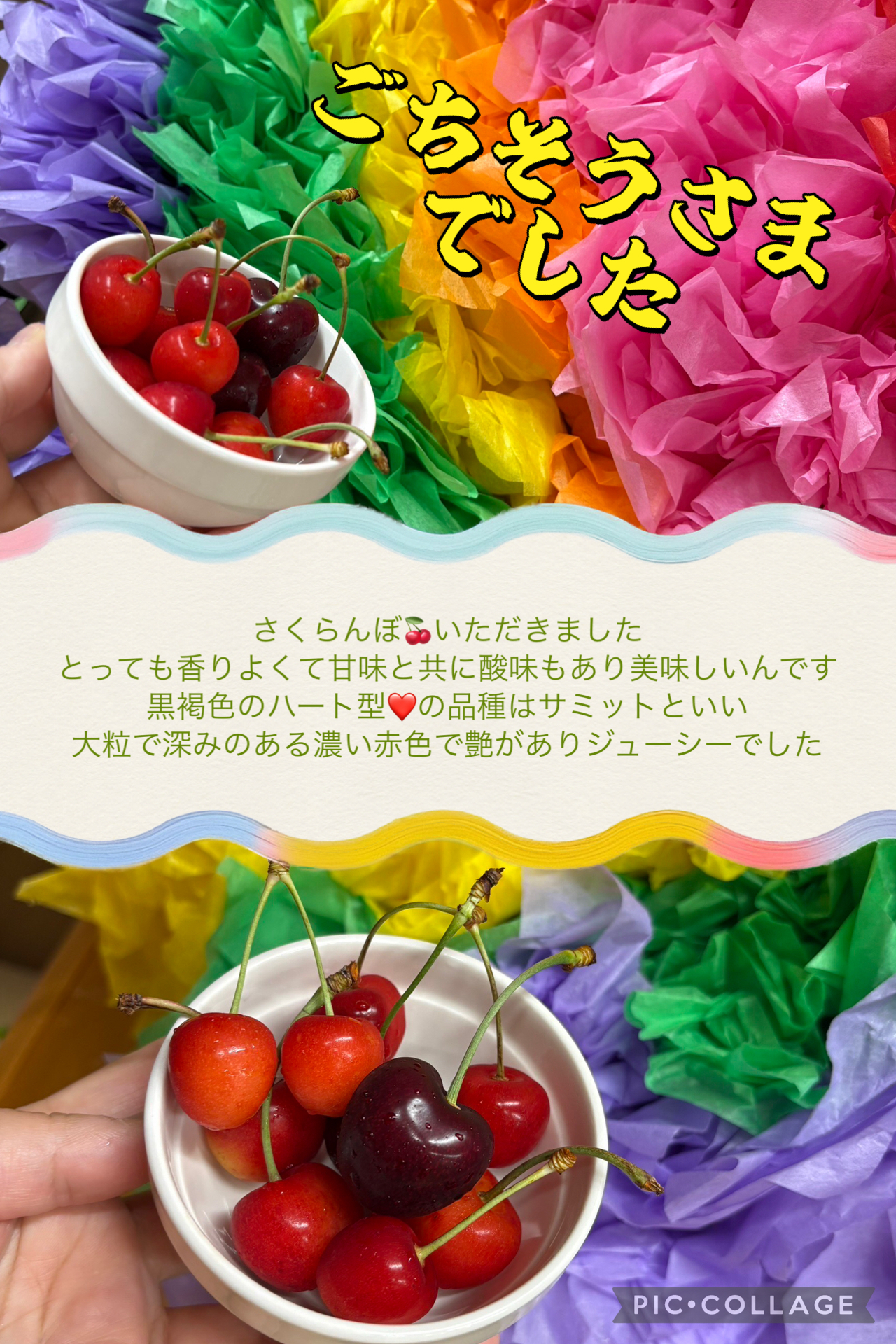 さくらんぼ🍒の季節になりました